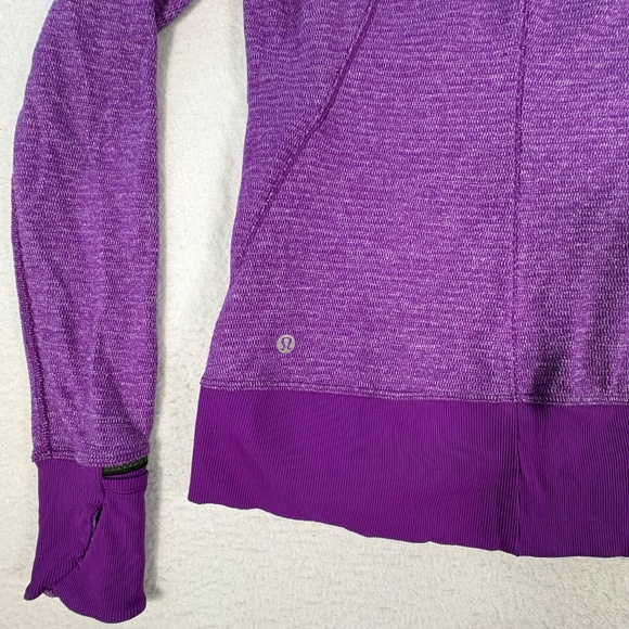 Lululemon Women's Runderful Pullover Size 8 Half Zip in Heathered Violet - Picture 12 of 15